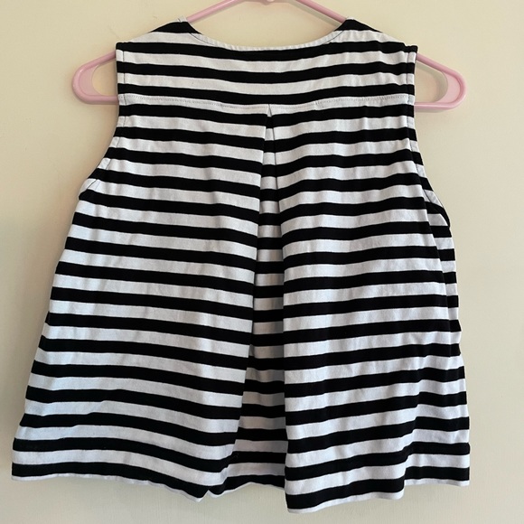 Rag & Bone Brit striped cotton crop top Size small - Picture 2 of 5